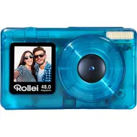 Rollei Compactline Pocket Transparent digikamera, sininen