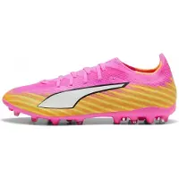 Puma Ultra 6 Match Mg Showtime - Poison Pink/valkoinen/aurinkovirta/sininen/musta - Multi Ground (Mg), koko 42