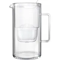 AQUAPHOR Veden suodatuskannu DZBANEK GLASS 2,5L WHITE + MAXFOR+ MG patruuna
