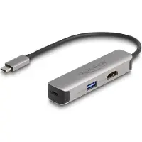 DeLOCK – USB-C Adapter to HDMI 4K 60Hz - USB-A & USB-C Data + PD 92W (61060)