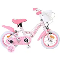 Volare Hello Kitty lastenpyörä 12'' apupyörillä vaaleanpunainen