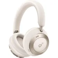 Soundcore Space One Pro langattomat vastamelukuulokkeet, valkoinen