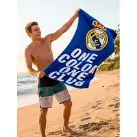 Real Madrid Pyyhe 100% Puuvilla, Sininen