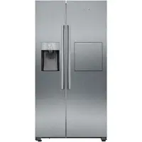 Siemens iQ500 KA93GAIEP, Vapaasti seisova, Amerikkalainen ovi, Ruostumaton teräs, LED, Lasi, 560 L