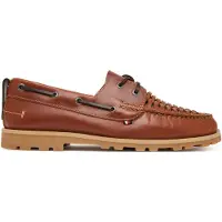 Tommy Hilfiger Mokkasiinit 'Braided' ruskea