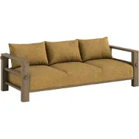 Karup Bare-sohva textured weave -kangas golden ochre / carob brown l 225 cm