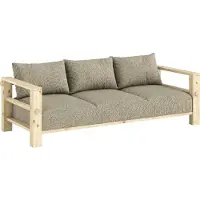 Karup Bare-sohva textured weave -kangas warm sand / mänty l 225 cm