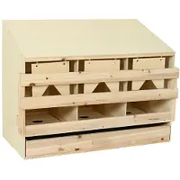 vidaXL Kanan munintapesä 3 osastoa 93x40x65 cm mänty