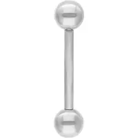 Wildcat Sisäkierteinen titaaninen labret - 2,4 mm, 32,0 mm, 6,0 mm, Hopeinen metalli