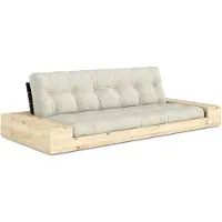 Karup Base Sofa Bed With Storage Black Night / - Vuodesohvat Polyesteri Soft Chalk - 1374026404