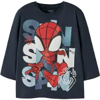 Name it Nmmjuxi Spider Ls Nreg Top Box Mar - Navy - 98