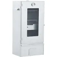 vidaXL BBQ-uunisavustin ja 1 kg puulastuja 44,5 x 29 x 83 cm