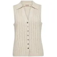 Mos Mosh Mmrinja Marisol Line Knit Top - Beige - XS