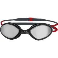 Zoggs Tiger Titanium Mirrored Goggle Black/Red/Mirror Smoke Uimalasit Regular