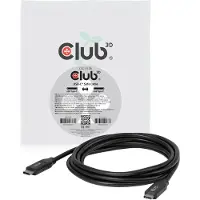 Club 3D – CLUB3D USB-C -turvakaapeli 240 W, ei dataa, 2 m / 6,56 jalkaa jalustalla, 2 m, USB C, 3 x USB C, 0 Gbit/s, Musta (CAC-2506)