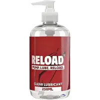 EXS Condoms RELOAD - Vesipohjainen liukuvoide, 250 ml, pumppupullossa, CE-hyväksytty, dermatologisesti testattu, geelimäinen koostumus