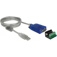 DeLOCK 64055, USB A-tyyppi, RS-232, RS-232/485, Läpikuultava, 1,5 m, -40 - 85 °C