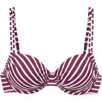 Venice beach Bikinitoppi merlot / valkoinen