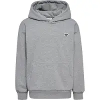Hummel Kids' Hmljr Loose Hoodie Bee Grey Melange Pitkähihaiset paidat 110/116