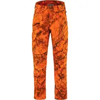 Fjällräven Men's Brenner Pro Winter Trousers Orange Multi Camo Metsästyshousut 56 Regular