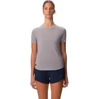 Saucony Stopwatch Short Sleeve Light Grey Heather - XS