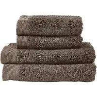 Zone Denmark Sampak Håndklæde Classic 4 Stk. - Brown - 36X23X20