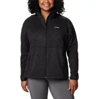 Columbia Women's Sweater Weather Full Zip Black Heather Pitkähihaiset paidat XS
