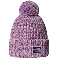 The North Face Cozy Chunky Cabin Beanie Lite Lilac/Peak Purple/Eternal Purple/TNF Red Pipot OneSize