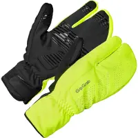 Gripgrab Ride Windproof Deep Winter Lobster Gloves Yellow Hi-Vis L