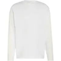 Adidas Toiminnallinen paita 'Kit 3-Stripes Long Sleeve' valkoinen / luonnonvalkoinen