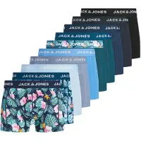 Jack & Jones Bokserishortsit 'JACJEFFREY' laivastonsininen / kyyhkynsininen / smaragdi / musta