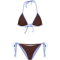 LASCANA Bikini sininen denim / tummanruskea