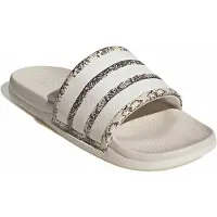 Adidas Pistokkaat 'ADILETTE COMFORT 2.0' tummanruskea / valkoinen