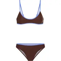 LASCANA Bikini vaaleansininen / tummanruskea