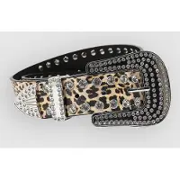 Broken Promises Leopard Lust Rhinestone Vyö, 34