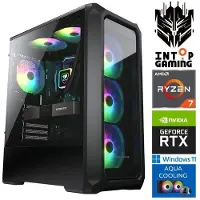 INTOP Tietokone AQUA Ryzen 7 7700X 32GB DDR5 2TB SSD M.2 NVME RTX5060Ti 8GB WIN11Pro