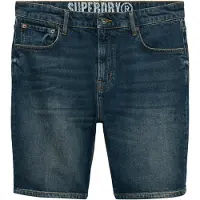 Superdry for man. M7110394A Vintage Straight Shorts blue (36), Casual, Cotton, Denim