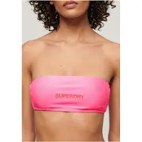 Superdry for woman. W3010388A Bandeau bikini top with pink logo (L), Beachwear, Recycled Polister, Sustainable