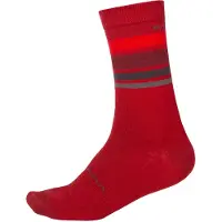 Endura BaaBaa Merino Stripe sukat punainen