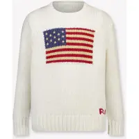 Ralph Lauren for boy. 322668285006 Iconic jumper with white flag (1.5años= 88/93), Casual, Cotton, Long sleeve, children's fashion