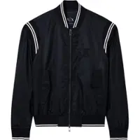 Armani Exchange for man. XM002017AF19828UC001 Black satin bomber jacket (XXL), Casual, Polyester