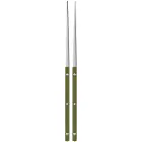 Sabre Bistrot Solid Syömäpuikot 2 Kpl:n Pakkaus - Syömäpuikkoja Ruostumaton Teräs Fern Green - 2346-098-1249