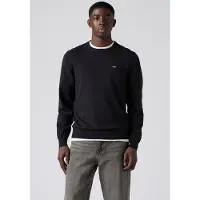 Levi's for man. A7207-0040 Lightweight Housemark Black Sweater (S), Casual, Cotton