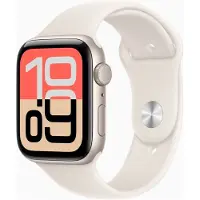 Apple Watch SE 3 GPS 44mm Starlight Aluminium Case with Starlight Sport Band - S/M