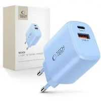Tech-Protect NCA20 PD 20W QC3.0 USB-A / USB-C Wall Charger - Blue