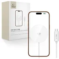Tech-Protect A50 Fast MagSafe -laturi 25W/Qi2.2 - valkoinen