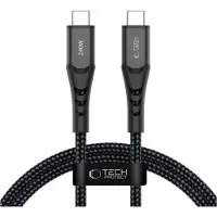 Tech-Protect Ultraboost UB11T USB-C -kaapeli - PD 240W/QC 4.0, 1m - musta