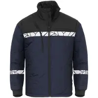 Projob 7404 Lined Lightweight Jacket 7404 Lined Lightweight Jacket 9910-Viz Navy/Black M