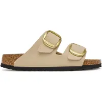 Birkenstock for woman. 1031429 Arizona Big Buckle Birko-Flor Sandals (Narrow Fit) beige (41), Flat, Casual