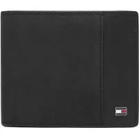 Tommy Hilfiger Kukkaro 'Flag Plaque Bifold Flap' musta